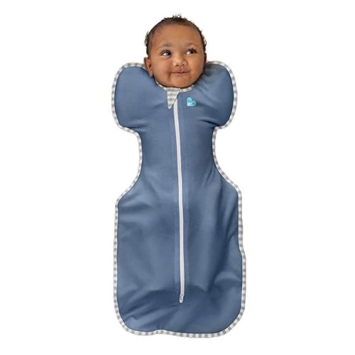 Love to Dream Swaddle UP, Baby Sleep Sack, Self-Soothing Swaddles for Newborns, Improves Sleep, Snug Fit Helps Calm Startle Reflex, New Born Essentials for Baby, 8-13lb, Denim