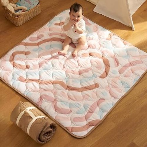 Momcozy Baby Play Mat for Floor, 50"x50" Thickened Playpen Mat