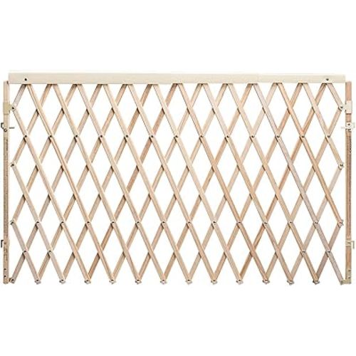 Evenflo Expansion Walk-Thru Room Divider Baby Gate (Natural Wood)