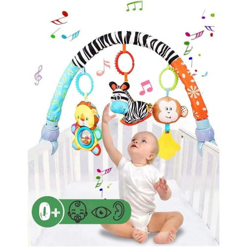 Baby Stroller Arch Toys, Car Seat Toys,Bouncer Toy Bar/Mobile for Bassinet,Adjustable Baby Hanging Toys Fit for Crib Bed,Stroller,Car Seat,Baby Gifts