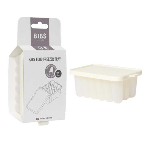BIBS Infant Silicone Baby Food Freezer Tray, Ivory, 1 Piece
