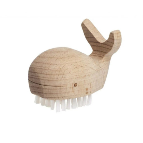 Wooden Whale Nail Brush