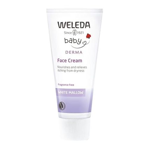 Weleda Baby Sensitive Care Face Cream, 1.7 Fluid Ounce, Plant Rich Moisturizer with White Mallow, Pansy and Sweet Almond Oil - 1.7 Fl Oz (Pack of 1)