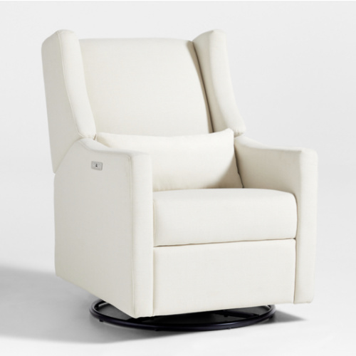 Babyletto Kiwi Cream Electronic Swivel Glider Power Recliner Nursery Chair