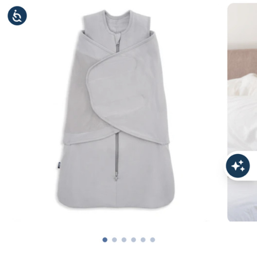 HALO Storm Grey Bamboo Swaddle 2.0 TOG | Soft & Cozy