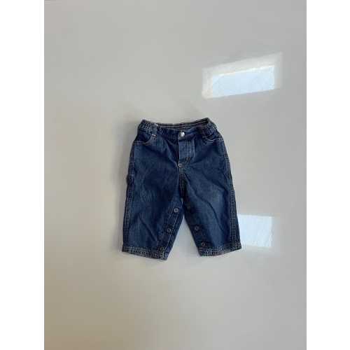 Vintage Baby Jeans Plaid Up Turn Linkng Snap Inner Leg Baby Gap Relaxed Fit 90s Jeans with Carpenter Pocket Babys First Jeans Baby Denim