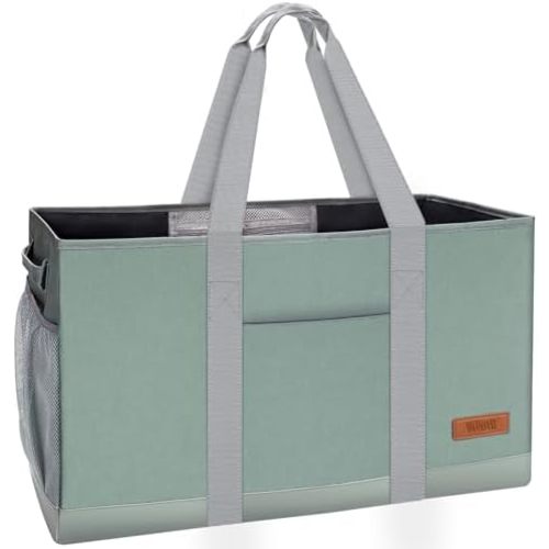 WONDAY Extra Large Utility Tote Bag - Standing Reusable Grocery Bag with Handle