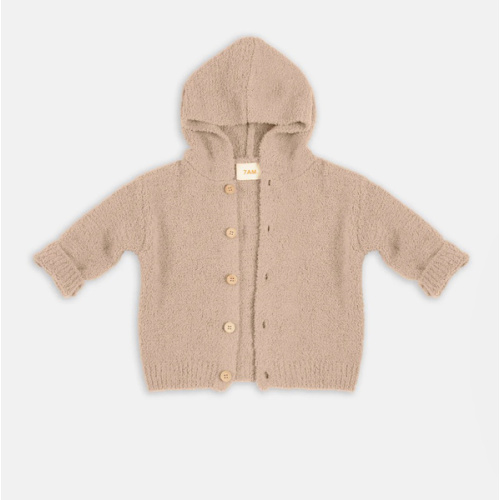 Hooded Cardigan - Fuzzy