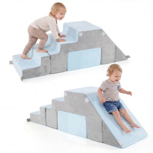 Costway 6-in-1 Toddler Climbing Toy 4 Pieces Soft Foam Activity Play Set for Development