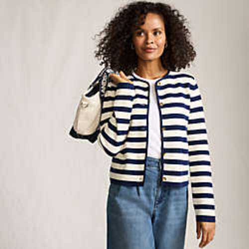 Large 5 Pocket Zip Top Canvas Tote Bag | Lands' End