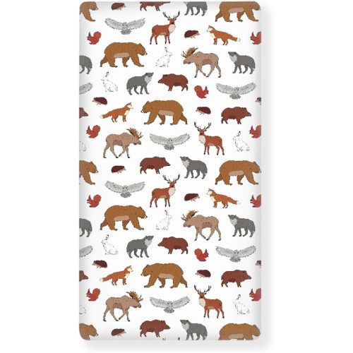 Animals Baby Crib Sheets for Boys Girls Fox Fitted Crib Sheet for Standard Crib and Toddler Mattress Cute Animal Baby Mattress Sheets Toddler Bed Sheet 52x28x8 in
