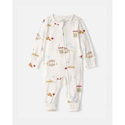 Baby Italy 2-Way Zip PurelySoft™ Sleep & Play Pajama - Cream