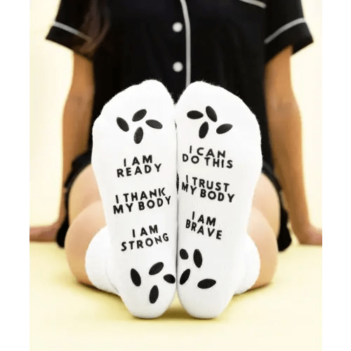 Birthing Affirmation Hospital Socks - milk & baby – Milk & Baby