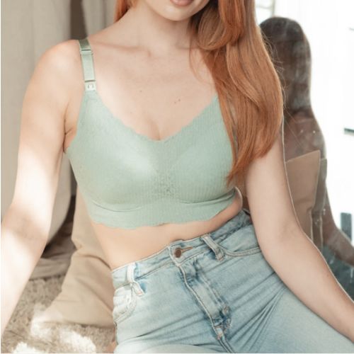 Sea Glass Lace Nursing Bra