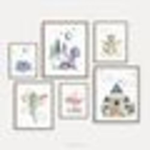Dragon Nursery Art Prints: Mythical Castle Decor (Set of 6) (Digital Download)