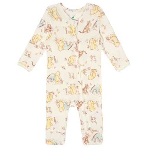 Disney Winnie the Pooh Baby Girls' Zip Front Allover Print Coverall Tusk 24 Months