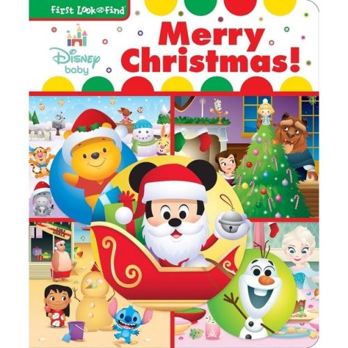 Disney Baby: Merry Christmas! First Look and Find - by Pi Kids (Board Book)