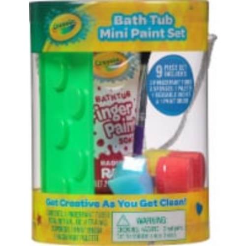 Crayola Bath Tub Mini Paint Set, 9 pc