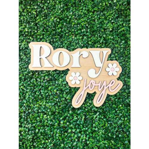 Nursery Name Sign Wood Name Sign Baby Name Sign Double Baby Name Sign Boho Wooden Name Custom Wood Word Gift For Kid - USCA