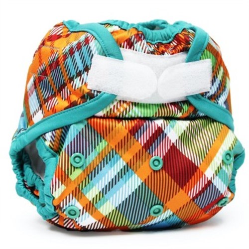 Kanga Care Rumparooz Double Leg Gusset Reusable Cloth Diaper Cover One Size Aplix Quinn Orange 6-35 lbs