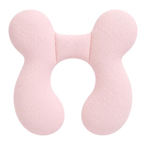 Upgraded Baby Head Support Pillow for Newborn Toddler, Soft Cotton Baby Travel Pillow for Car Seats and Strollers for Baby, Pink