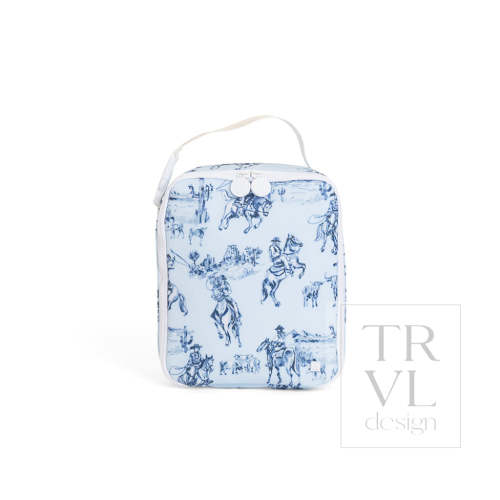 Lunch Box Insulated Bag - Cowboy Toile