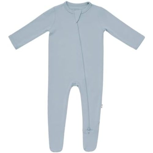 KYTE BABY Unisex Zipper Closure Footies, Rayon Made From Bamboo, 0-24 Months