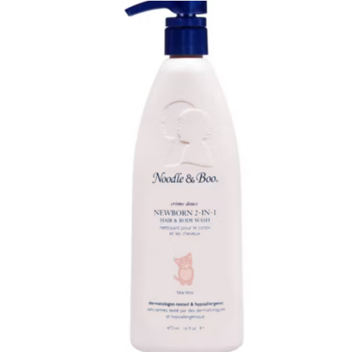 Noodle & Boo Newborn 2-in-1 Baby Shampoo and Body Wash, Tear-Free, Hypoallergenic, Baby Bath Essentials, Moisturizing, pH-Balanced, Vitamin-Enriched, Pediatrician-Tested