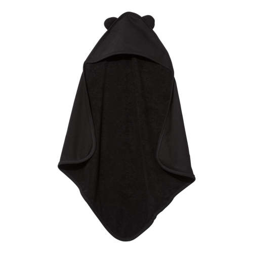 Baby / Toddler --- Hooded Towel with Ears, Black – Blanks for Crafters