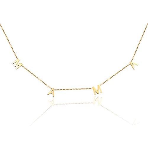 Mama Necklace for Women, 14K Gold Plated Dainty Mom Necklace Non Tarnish Jewelry for Mama, Mother Gifts for New Mom, First Time Mommy Gifts