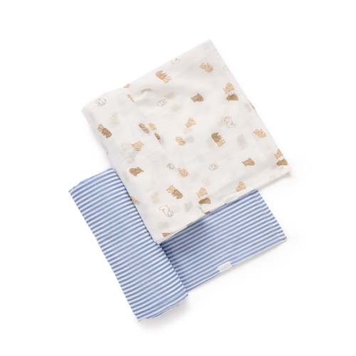 Little Bear 2 Pack Muslin Wrap