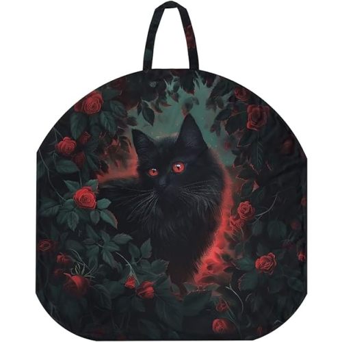 Gothic Black Cat Stretchy Nursing Pillow Covers Breast Feeding Pillows Covers for Moms Ultra Soft Snug Fits On Infant Nursing Pillow Nursing Pillow Case for Newborn