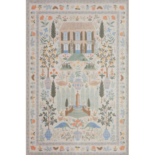 Rifle Paper Co. x Loloi Menagerie Camont Cream Rug