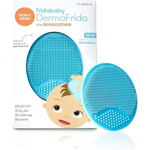 Frida Baby DermaFrida, The SkinSoother Baby Bath Brush, 2 Pack