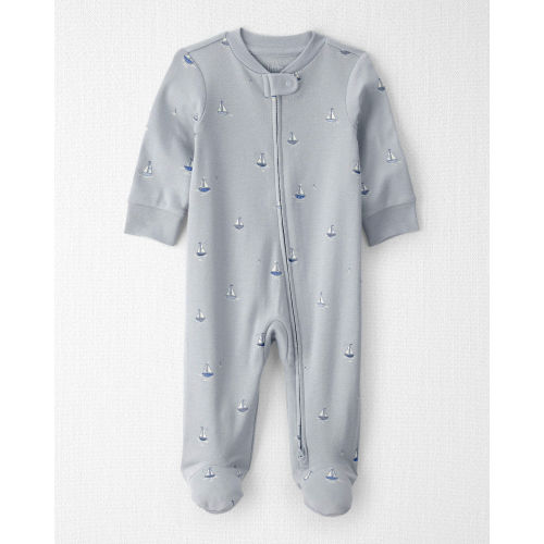 Baby Organic Cotton Sleep & Play Pajama in Sail Away - Little Planet | Carter's