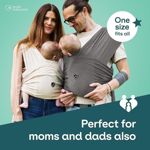 Koala Babycare Baby Carrier Wrap, Easy to Wear As a T-Shirt - Original Baby Carrier Newborn to Toddler
