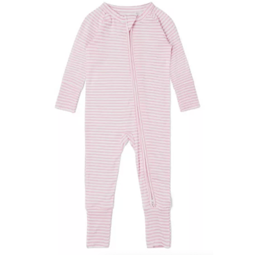 Motette Girls' Ballet Stripe Bamboo Sleeper 6-12M, 12-18M