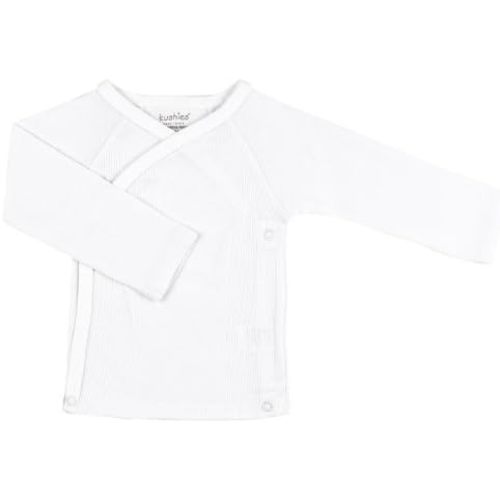 Kushies Unisex-Baby Newborn Everyday Layette Long-Sleeve Wrap Tee