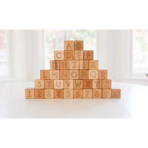 Deluxe ABC & 123 Blocks by Bannor Toys