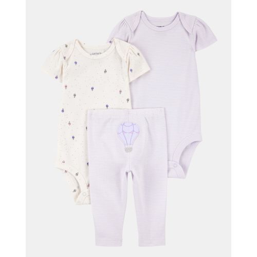 Baby Girl 3-Piece Hot Air Balloon Little Character Set® - Purple