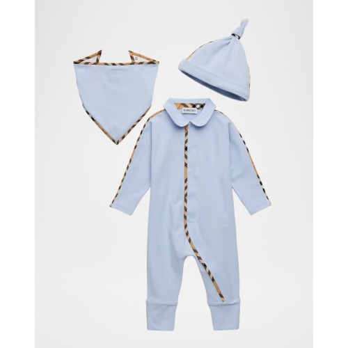 Boy's Stretch Cotton Three-Piece Gift Set, Size 1M-18M