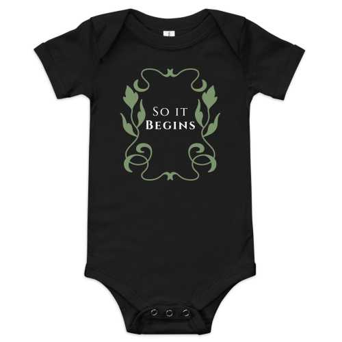 Fantasy Elvish Hobbit Baby short sleeve one piece