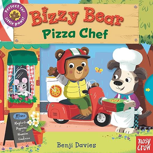 Bizzy Bear: Pizza Chef: (Interactive Board Book for Toddlers - With Sturdy Tabs and Slides to Push and Pull) Board book – November 16, 2021