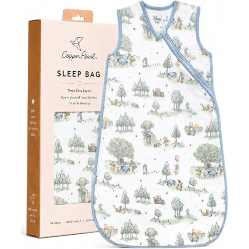 Copper Pearl Premium 3-Layer Knit Sleep Bag 1.7 TOG Hundred Acre Wood