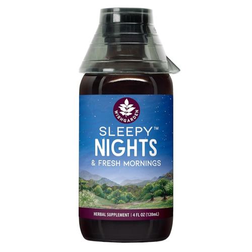 WishGarden Herbs Sleepy Nights & Fresh Mornings - All-Natural Herbal Sleep Aid Tincture, Organic Sleep Supplement with Passionflower, Hops and Scullcap, Supports Deep Sleep & Healthy Sleep Cycles, 4oz