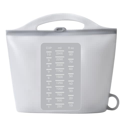 Large 85oz Silicone Microwave Steam Sterilizer Bag for Baby Bottle, Breast Pump Parts Other Toddler Accessories, Portable Travle Reusable Sterilizing Storage Bag, Cooking Bag for Vegetables