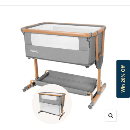 4-in-1 Baby Bassinet with Playard Extension