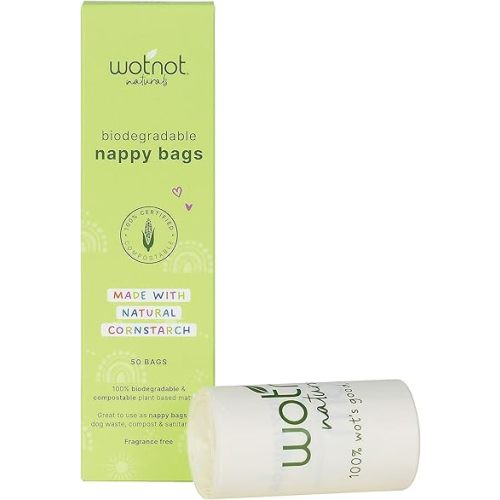 Wotnot Biodegradable Nappy Bags, 50 count