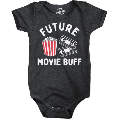 Crazy Dog T-Shirts Future Movie Buff Funny Novelty Jumper For Infants