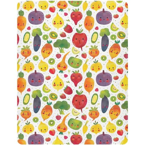 Fitted Crib Sheets Kawaii Fruits Vegetables Mini Crib Sheets for Boy & Girl Toddler Mattress Sheets Playard Sheet 21218729